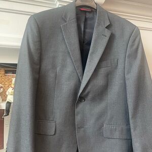 Chaps Gray Blazer with Red Lining
